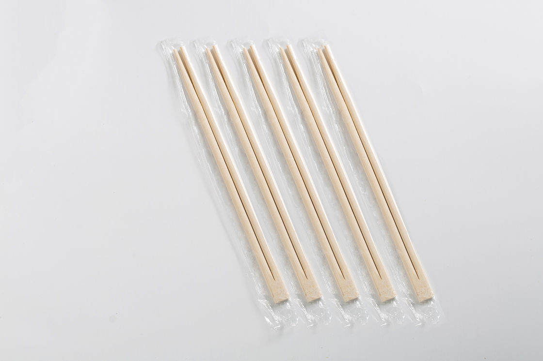 OPP que embala el nudo gemelo de Mao Bamboo Chopsticks Disposable With, palillos desnudos