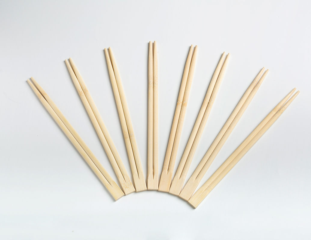 OPP que embala el nudo gemelo de Mao Bamboo Chopsticks Disposable With, palillos desnudos