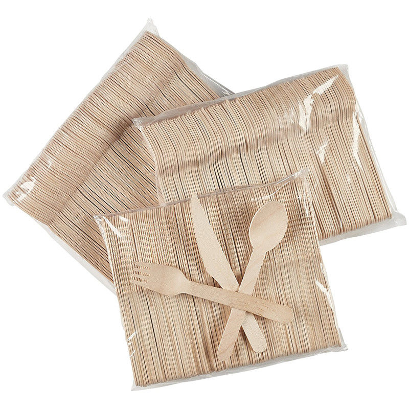 Cubiertos de madera de bambú de la cuchara de la bifurcación disponible abonable biodegradable del cuchillo