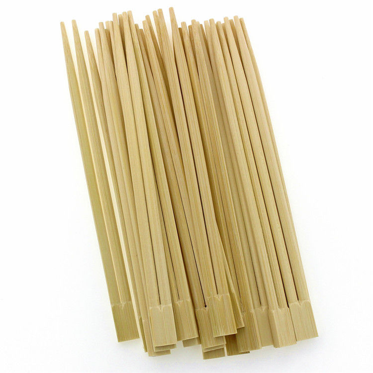 Palillos disponibles naturales de Mao Bamboo del cuadrado con la funda plástica