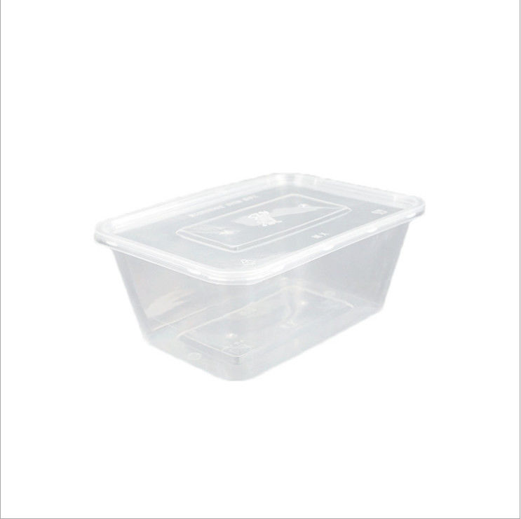 El plástico disponible de los PP se lleva la caja Microwavable con la tapa