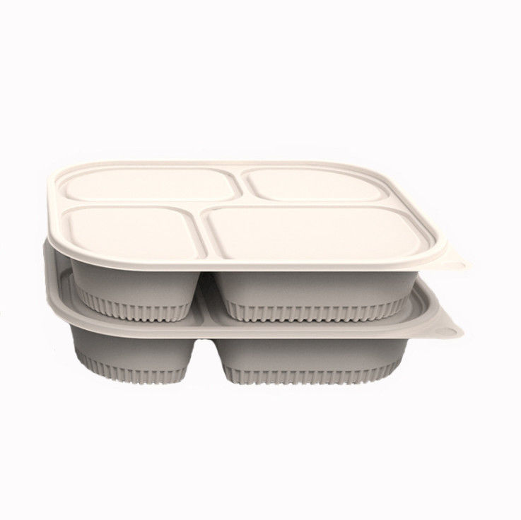 Envase de comida disponible degradable del compartimiento de la maicena 3 de BRC