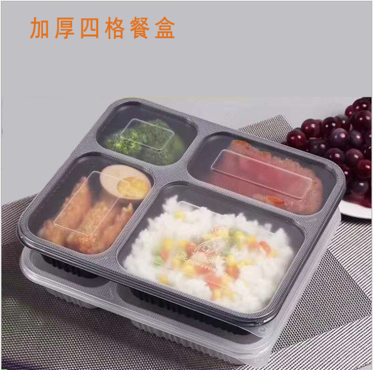 Bento Box Container para llevar plástico espesado disponible