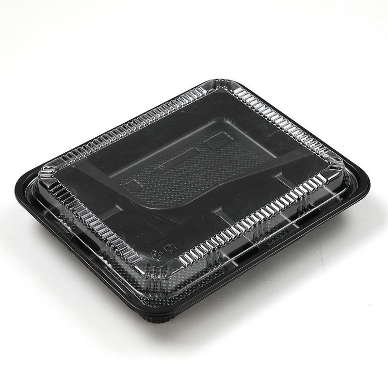 Transparente rectangular de los envases para llevar disponibles de los PP de la categoría alimenticia