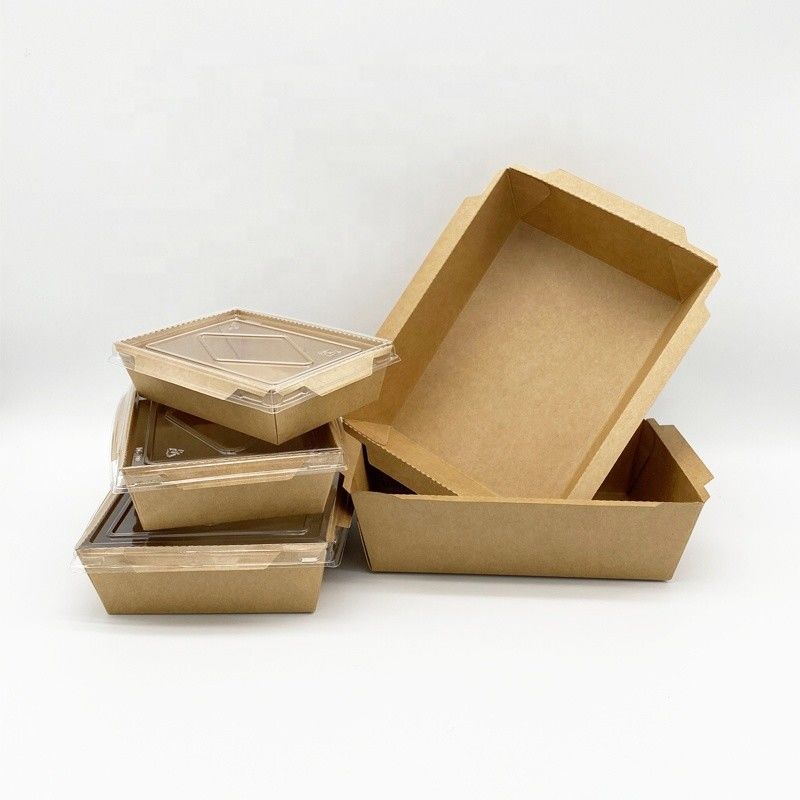 Envases de papel disponibles impermeables a la grasa para llevarse la comida expresa