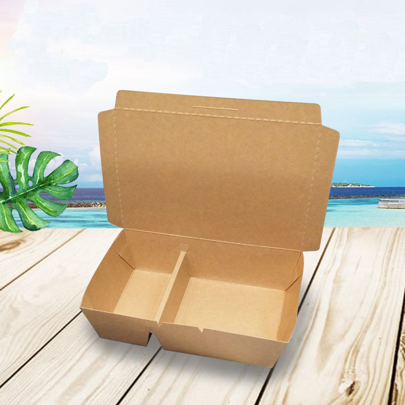 Multi-enrejado de la caja de papel de la comida que cena la caja