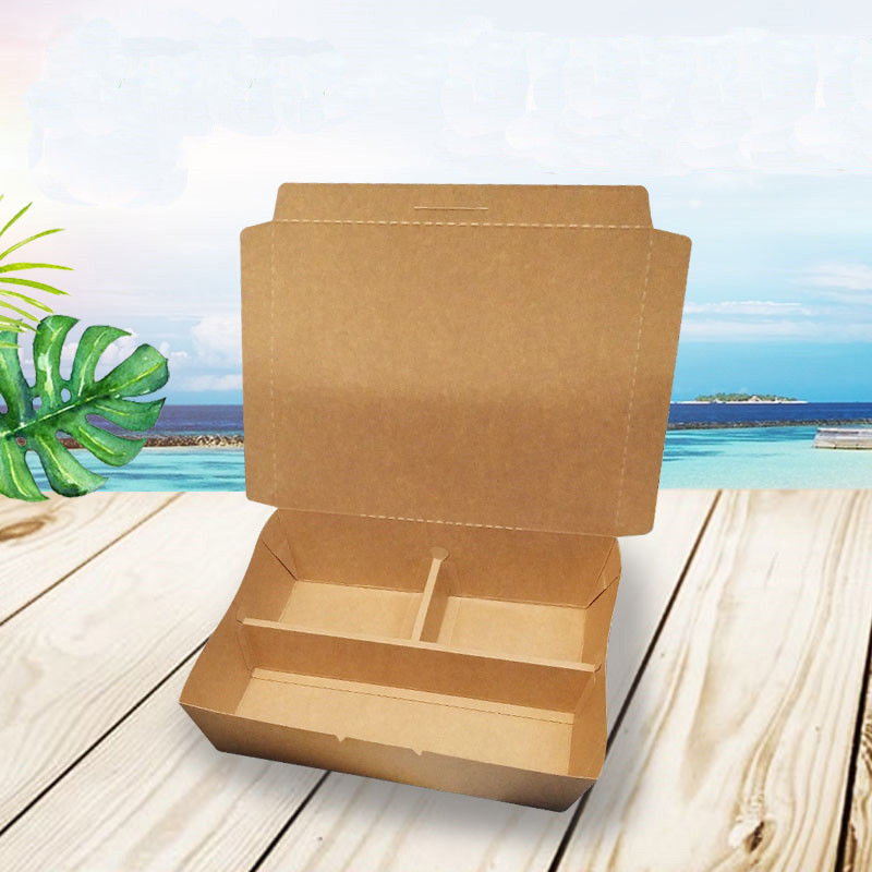 Multi-enrejado de la caja de papel de la comida que cena la caja