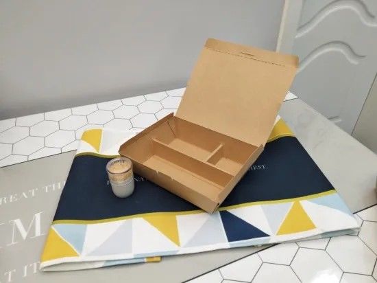 Caja de empaquetado biodegradable 3 4 de los alimentos de preparación rápida caja fuerte de la microonda de 5 compartimientos