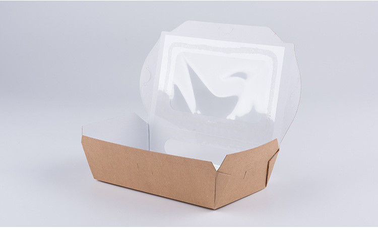 La prenda impermeable disponible se lleva la caja de los alimentos de preparación rápida de la fiambrera con la ventana