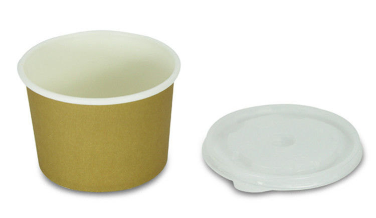 Cajas de papel laminadas de la categoría alimenticia de los envases del almuerzo de Kraft disponibles para la sopa de las comidas