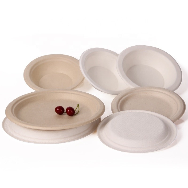 Fiambreras Eco biodegradable del acondicionamiento de los alimentos del bagazo de la caña de azúcar amistoso
