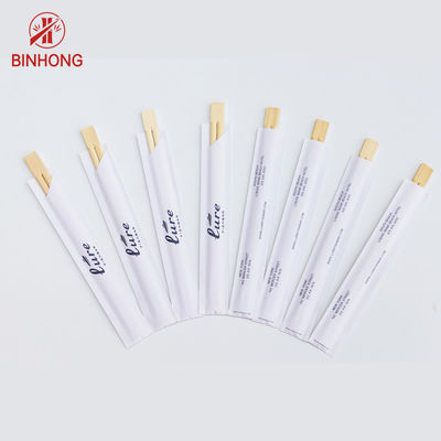 Palillos de bambú de los 24CM TENSOGE Dispossiable con la mitad envuelta en papel